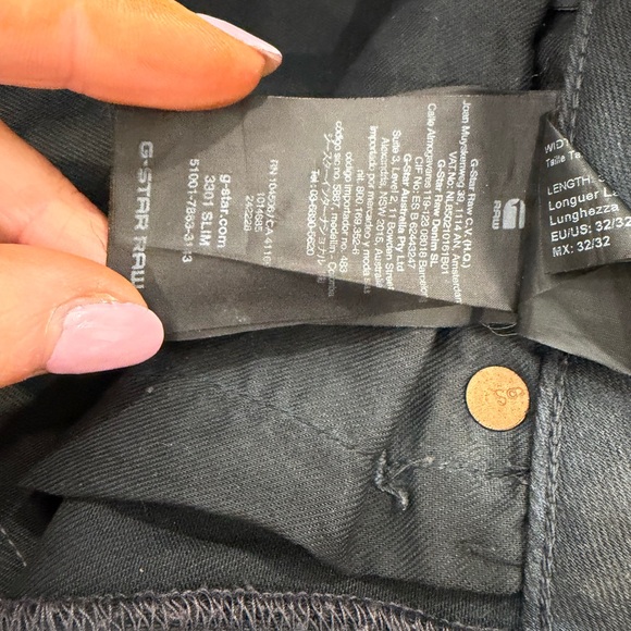 G-Star Men's Charcoal Slim Jeans - Picture 3 of 6